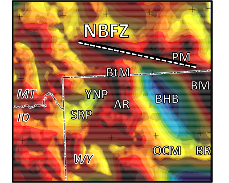 Isostatic residual gravity map of the Bighorn Basin and Nye-Bowler Fault Zone, Wyoming and Montana