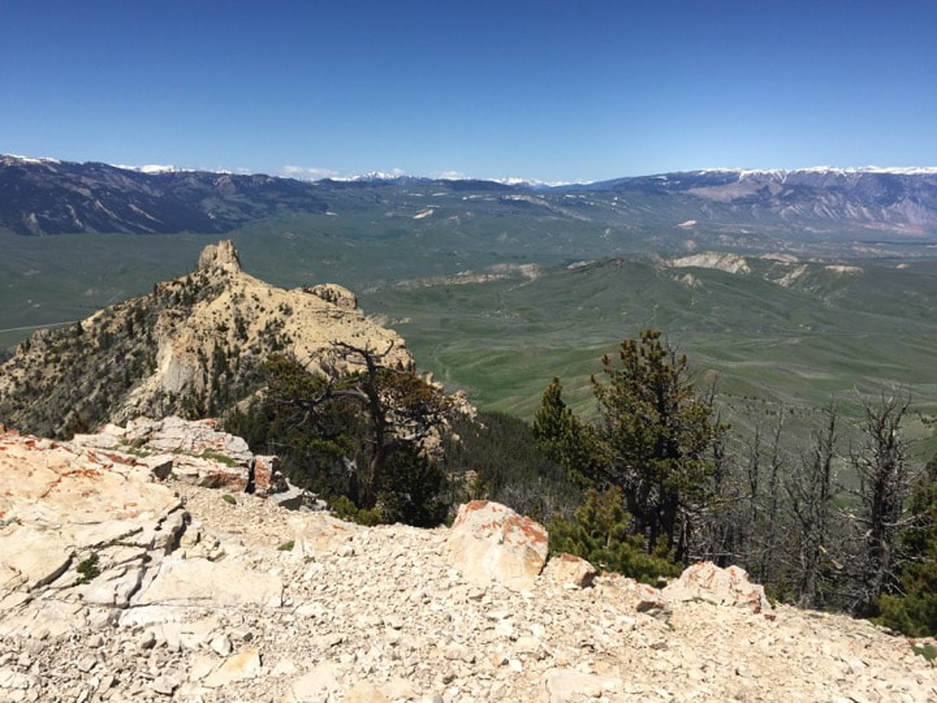 Picture of Heart Mountain summit view to west-northwest, Park County, Wyoming