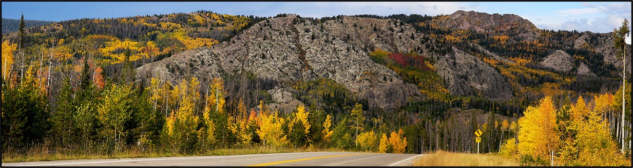 Autumn splendor in the Sierra Madre Range, Carbon County, Wyoming