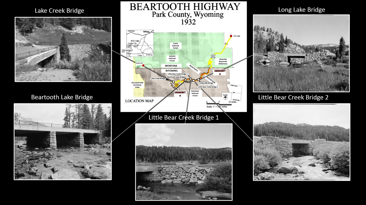 Original bridges on Beartooth Highway, Wyoming
