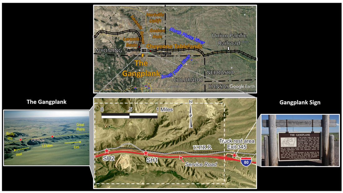 Aerial view of Gangplank & Cheyenne Tablelands, Laramie County, Wyoming