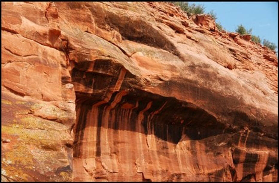 Picture of Pennsylvanian Casper Formation near Ayres Natural Bridge, Converse County, Wyoming