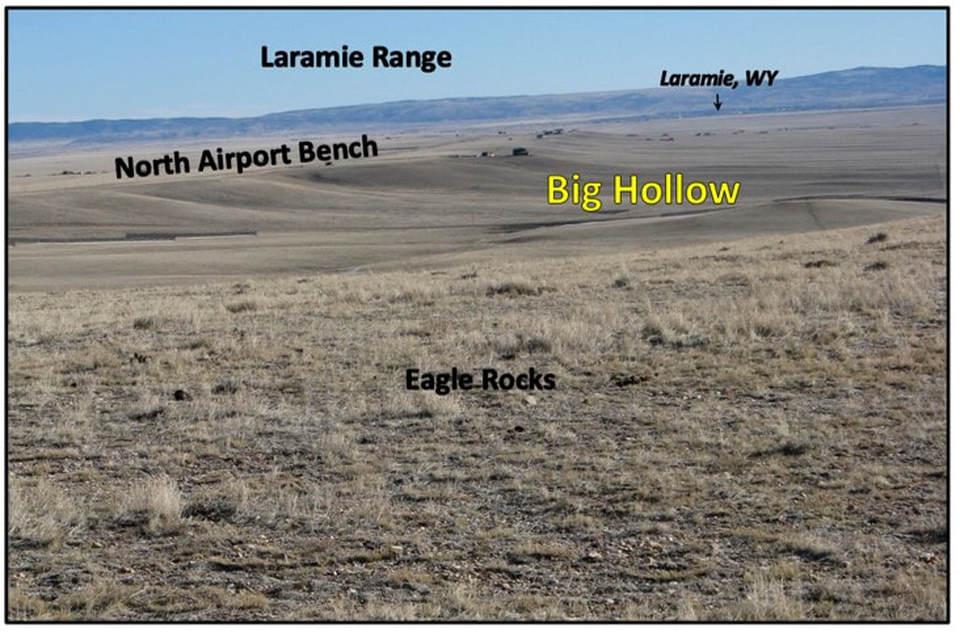 Picture of Big Hollow National Natural Landmark, annotated, Wyoming
