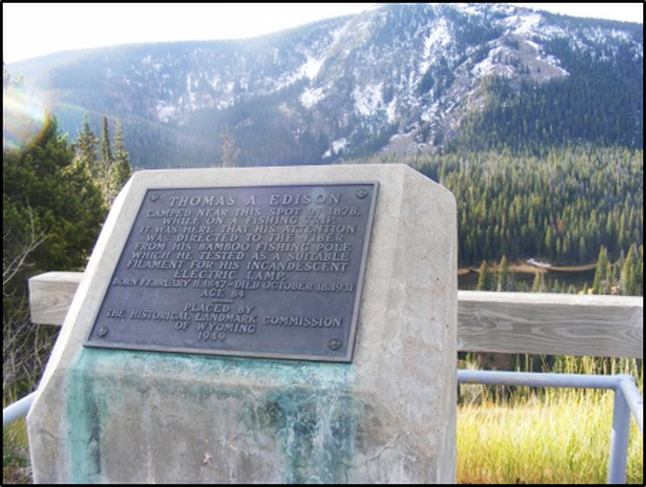 Picture of Edison Monument, Battle Pass, Sierra Madre Mountains, Carbon County, Wyoming