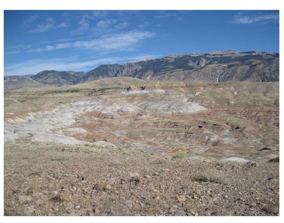 Picture of Jurassic Morrison near Tri-Moon and VMNH dinosaur quarries, Big Horn County, Wyoming
