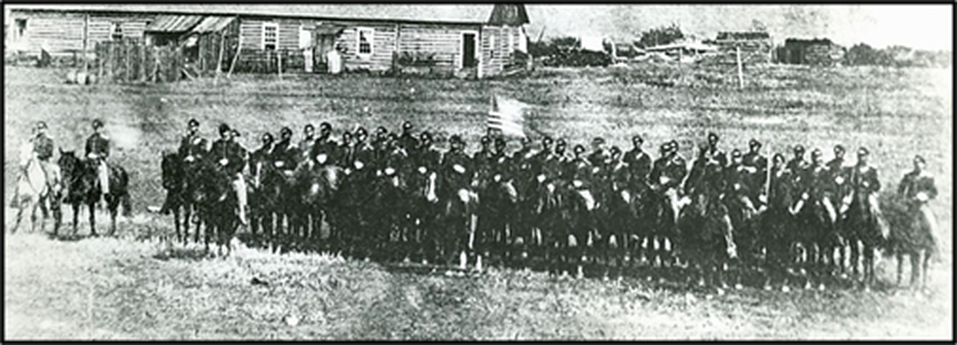 Company F, Second Calvary at Fort Ellis, 1874, Montana