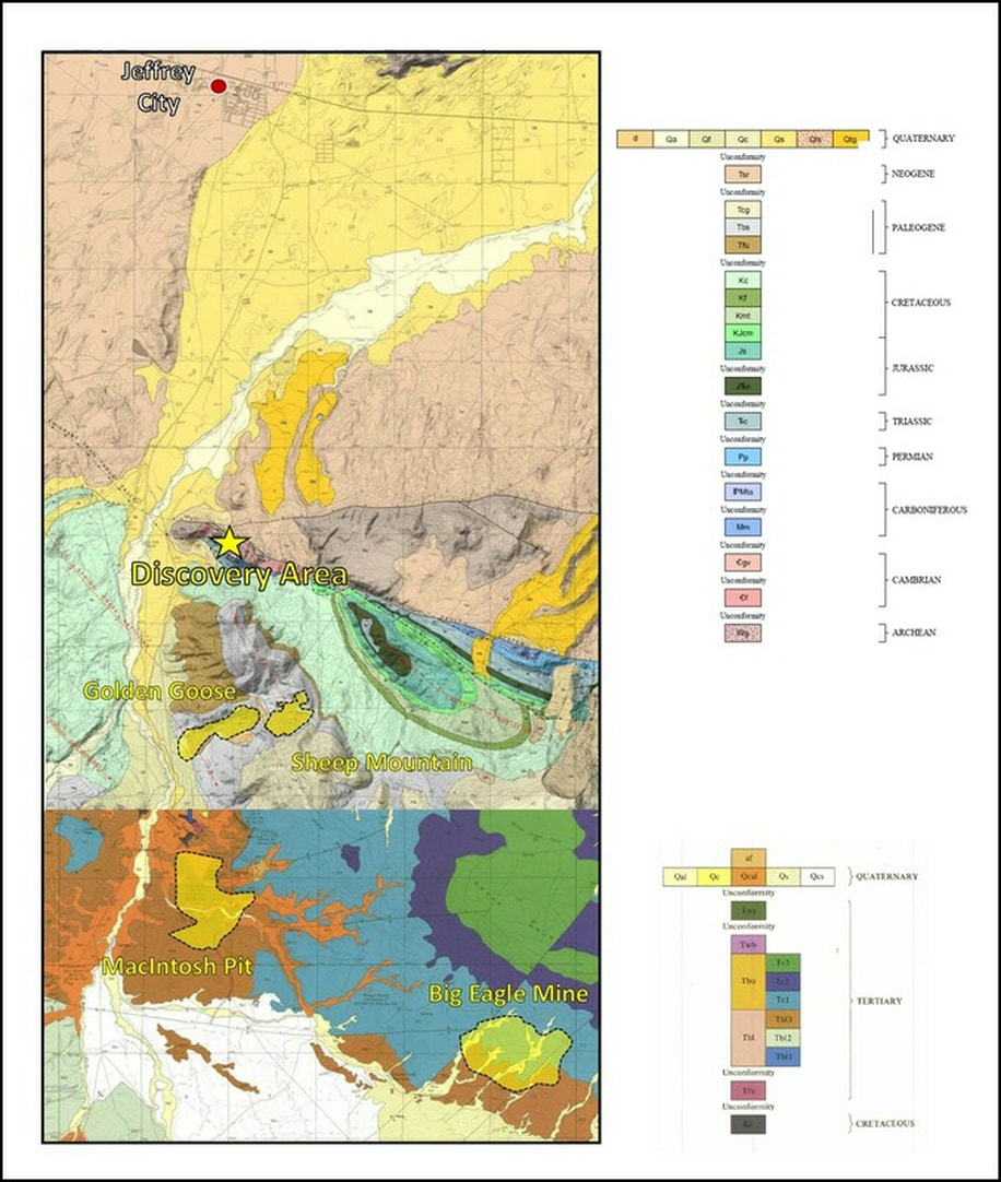 Geologic map of Crooks Gap area, Wyoming