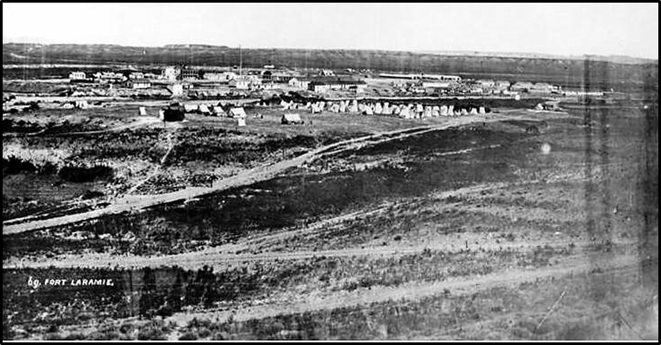 Picture of Fort Laramie in 1870, Wyoming