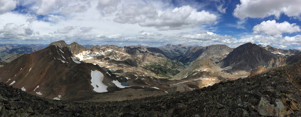 Picture of Grasshopper Lakes and Grasshopper Glacier, Beartooth Mountains, Montana