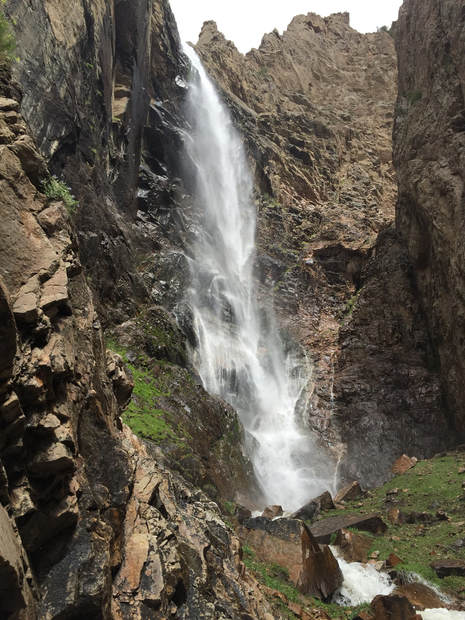 Picture of Bridal Veil Falls, Clarks Fork Canyon, May 21, Park County, Wyoming