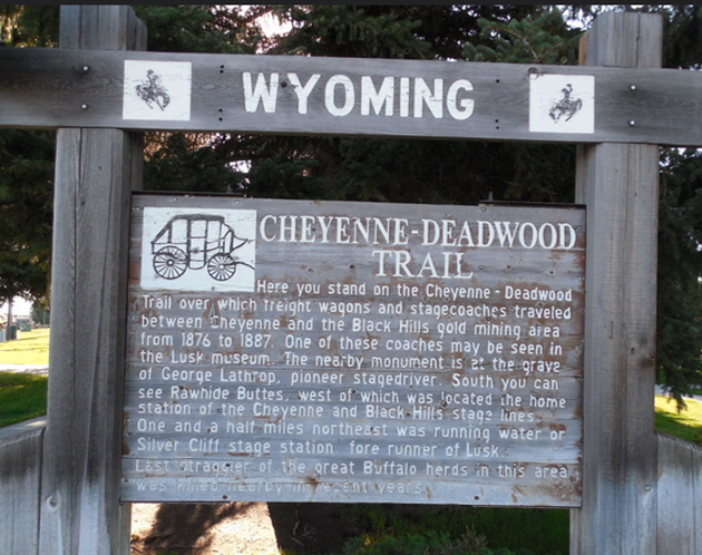 Picture of Cheyenne-Deadwood Stage Trail Marker, Wyoming