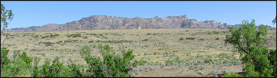 Picture of Squaw Mountain granite outlier, east of Laramie Range, Platte County, Wyoming