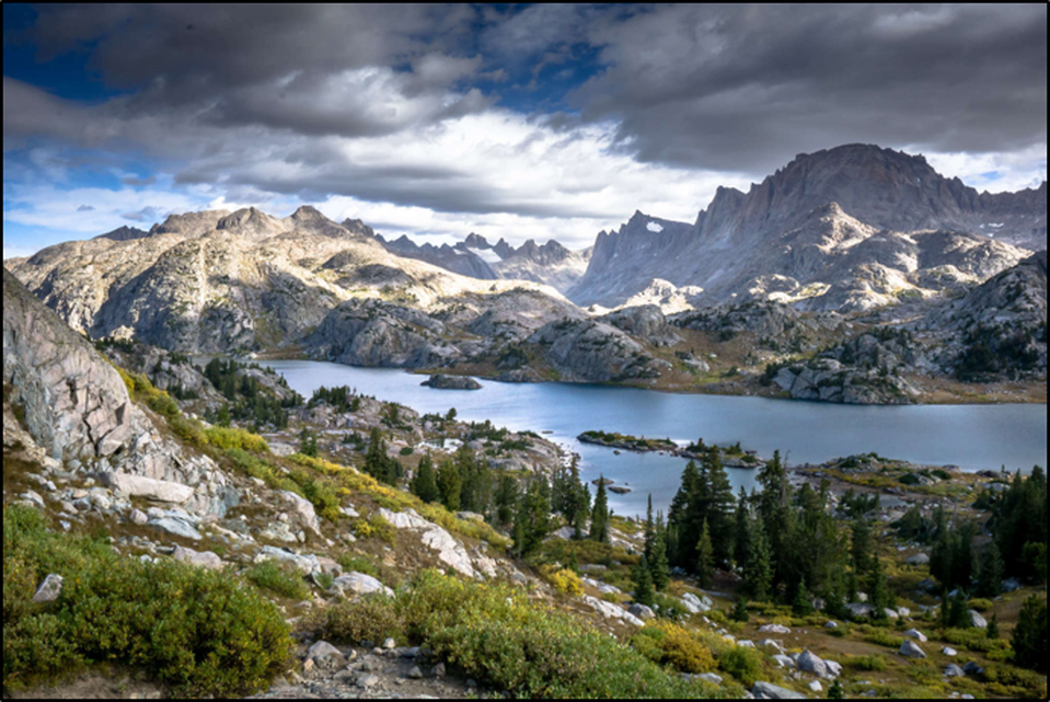 Picture of Titcomb Basin in Wind River Mountains, Wyoming