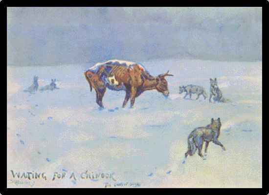 Painting of brutal winter of 1886-1887 