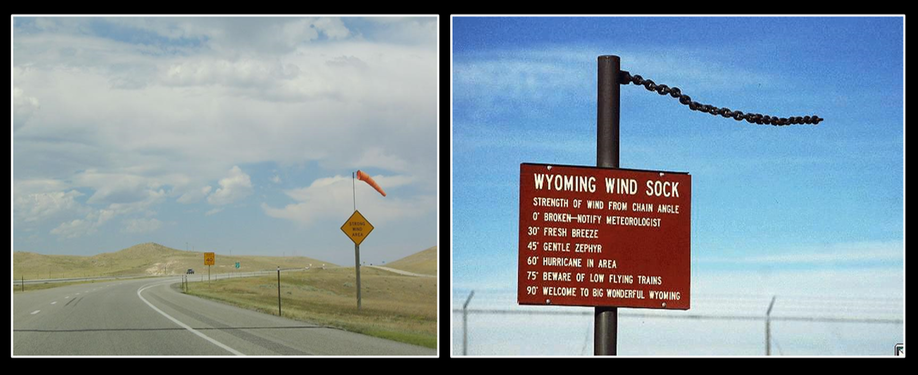 Pictures of Wyoming wind socks