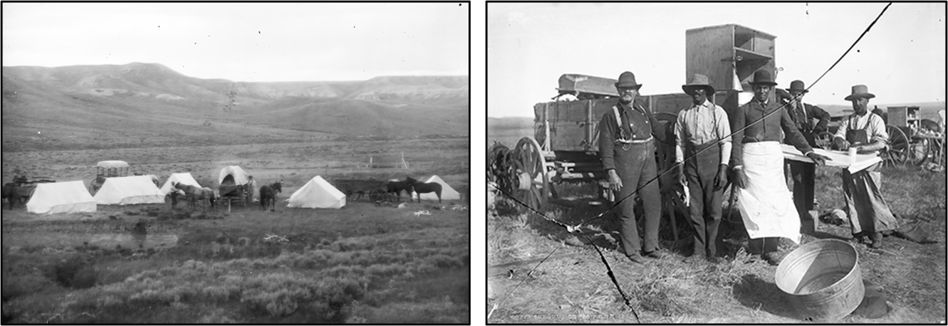 Pictures of UPRR 1899 Fossil Expedition to Freezeout Hills, Wyoming