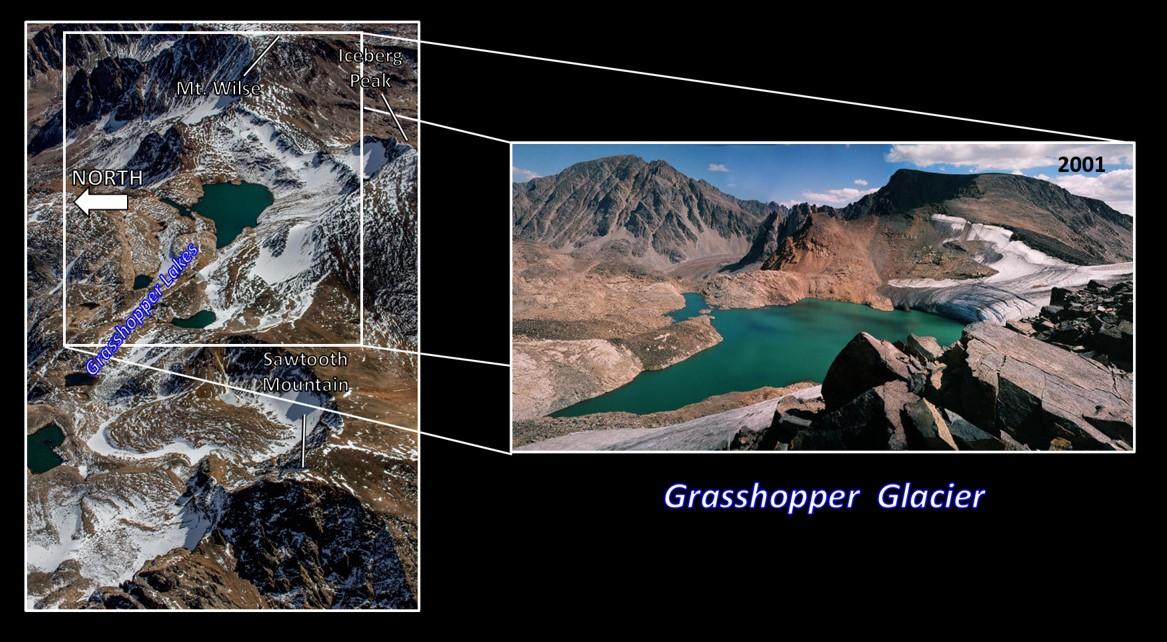 Pictures of Grasshopper Glacier, Beartooth Mountains, Montana