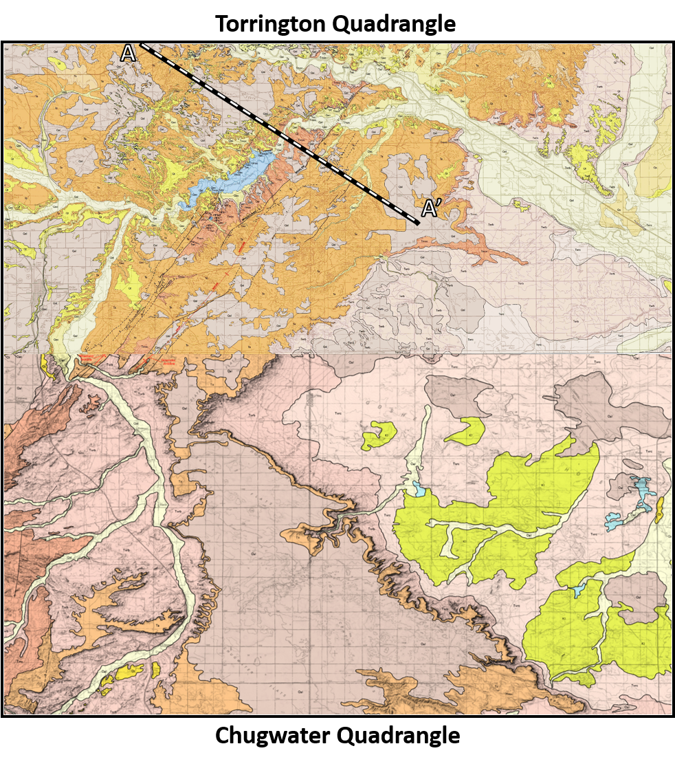 Geologic map of western part of Goshen Hole, Wyoming