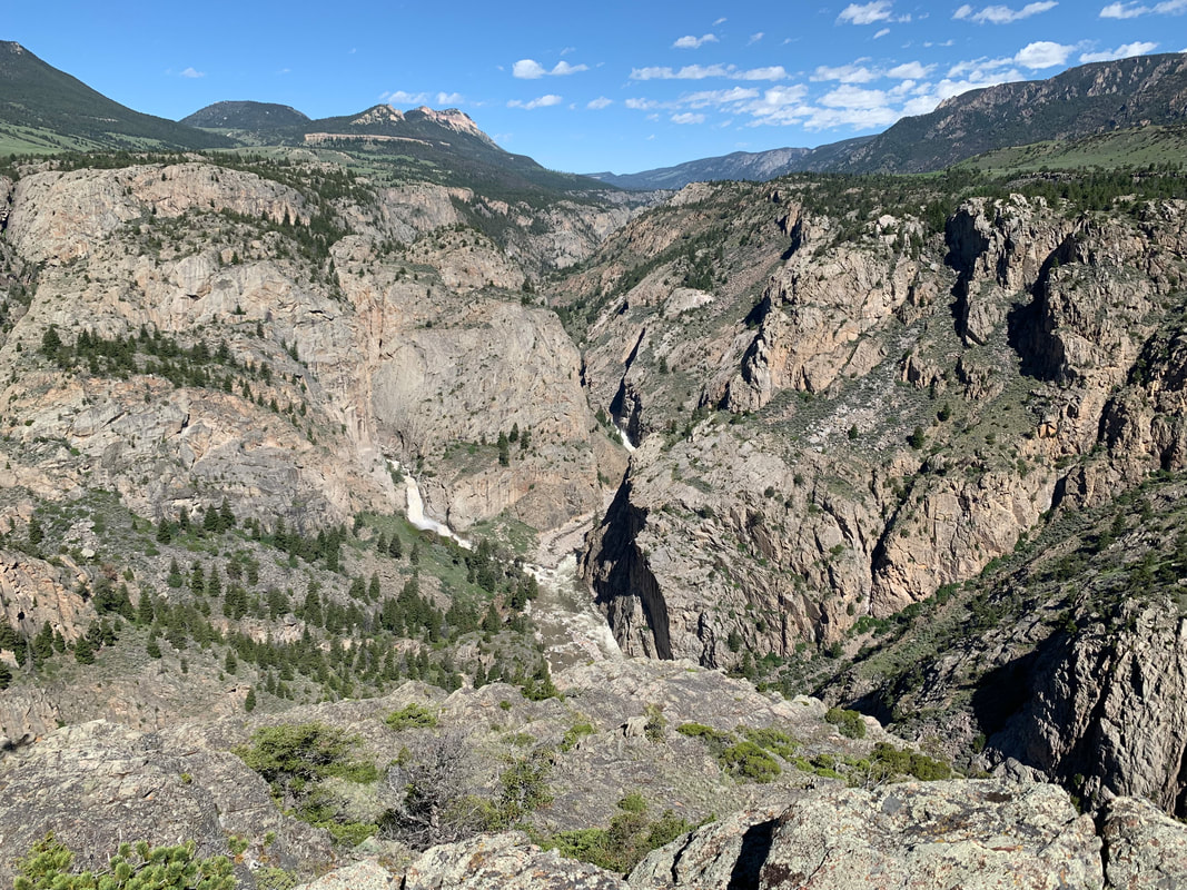 Picture of Sunlight Falls, Clarks Fork River and Clarks Fork Canyon, Park County, Wyoming