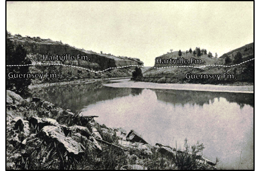Picture of Canyon of the North Platte River, 1903, near Fairbank, Wyoming,