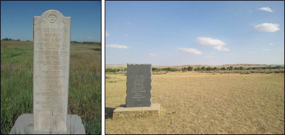 Picture of Portuguese Houses marker and Fort Reno, Wyoming