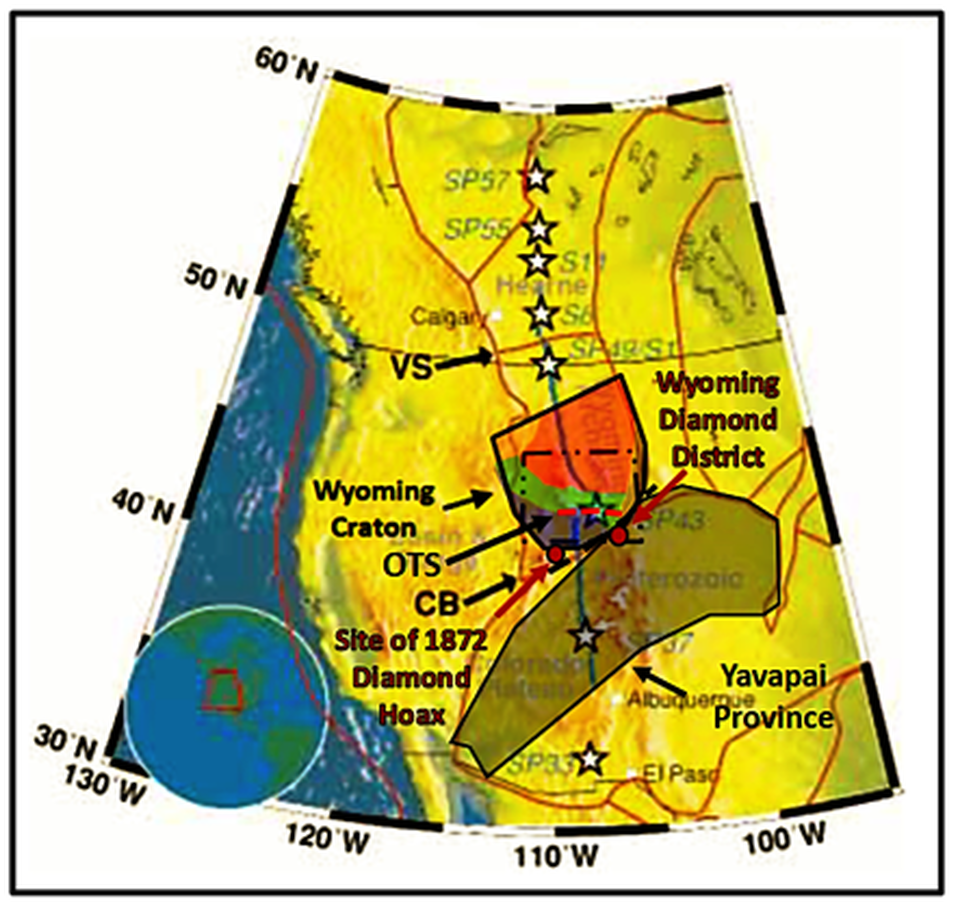 Map of Wyoming Craton