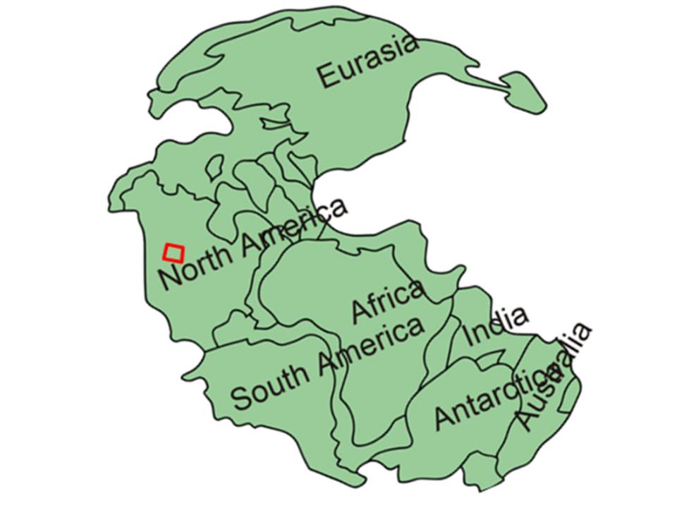 Map supercontinent Pangea
