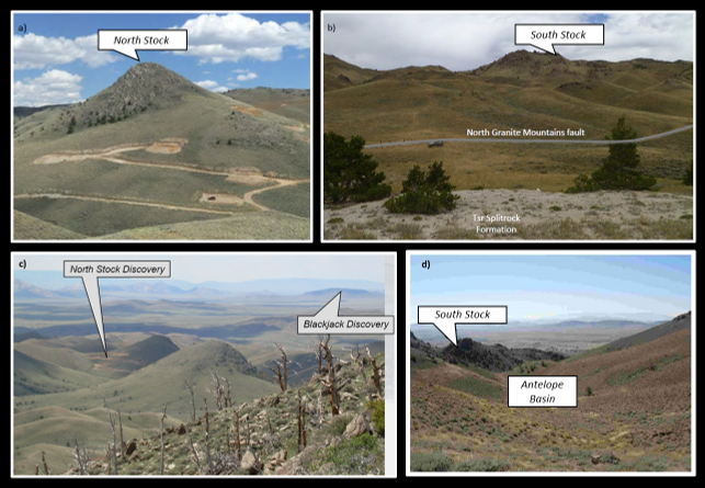 Pictures of Rattlesnake Hills gold areas, Natrona County, Wyoming 