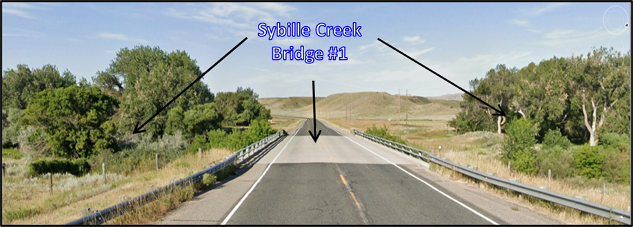 Picture bridge No 1 over Sybille Creek, Platte County, Wyoming