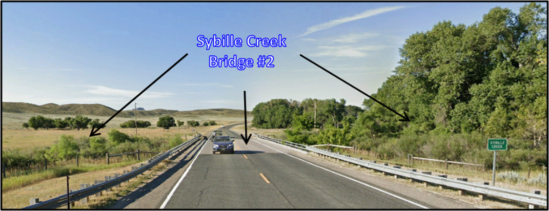 Picture of bridge 2 over Sybille Creek, Platte County, Wyoming