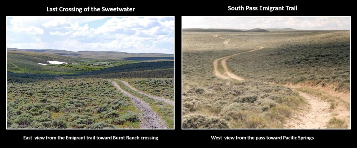 Pictures of Emigrant Trail Burnt Ranch Crossing and Pacific Springs, Wyoming