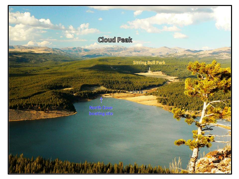 Picture Meadowlark Lake and Cloud Peak