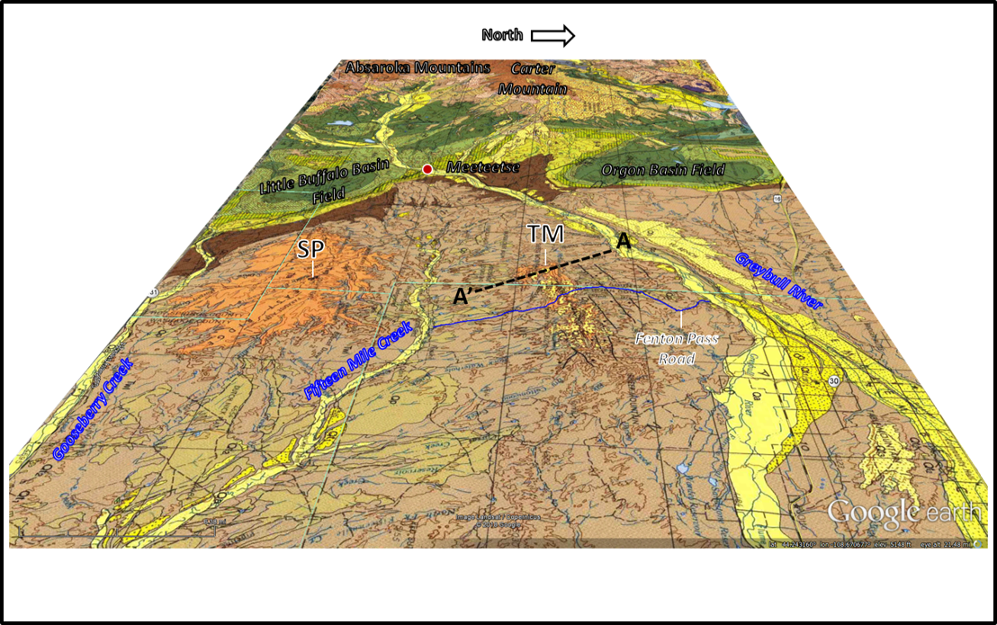Geologic map of Tatman Mountain and Squaw Peaks area, Bighorn Basin, Wyoming